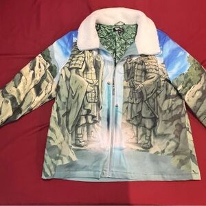 Dolls Kill x Naruto - VALLEY OF THE END TRUCKER JACKET